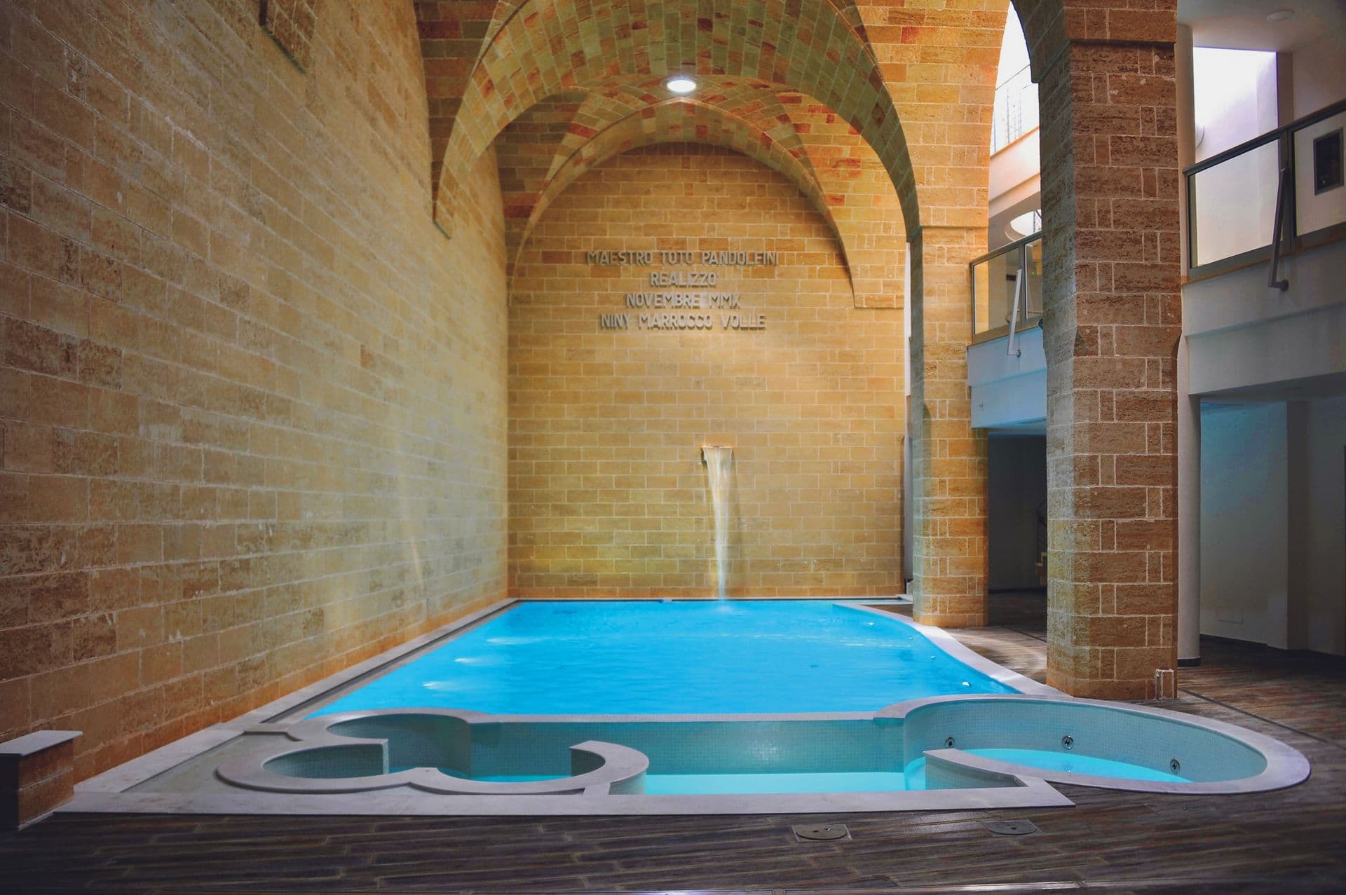 Indoor pool at the Corte di Leuca SPA